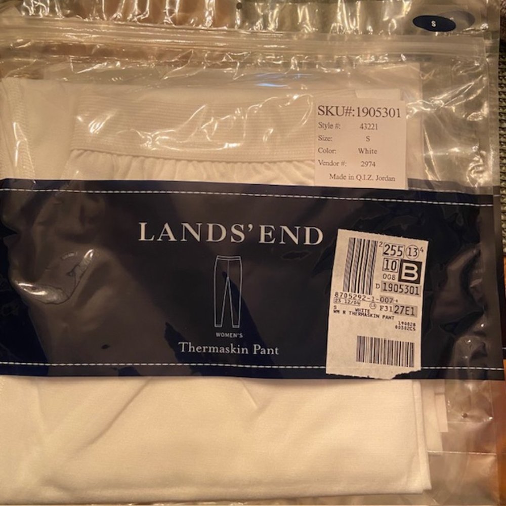 LAND'S END THERMASKIN PANT SMALL